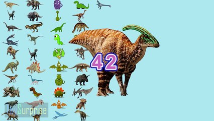 100 dinosaurios! Los números del 1 al 100 en español para niños. Contar hasta 100 con dinosaurios