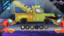 effrayant monstre camion | monstre camion stunts | enfants camion jouet | Scary Monster Truck