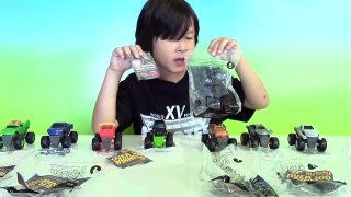 Monster Jam Surprise Play Doh Egg with McDonalds HAPPY MEAL Monster Trucks Toys | Lucas W