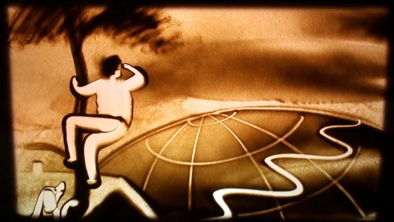 Sand Art by Ilana Yahav Home is where the heart is אילנה יהב