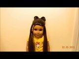 How to do a Bow Hairtstyle on your American Girl Doll! (Just using Hair!) :)