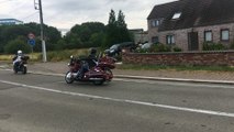 Mons: cortège de motards en hommage à David Canivet