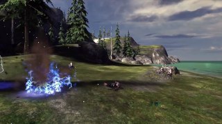 Halo 3 AI Battle Jackals vs Grunts