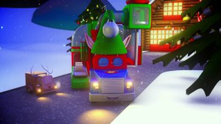 Carl the Super Truck and Santas Sledge in Car City |