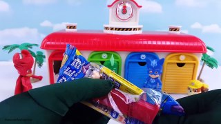 Disney Jr PJ Masks Little Bus Tayo Playset Learn Colors Toy Surprises with McDonalds Toy