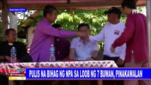 Pulis na bihag ng NPA sa loob ng pitong buwan, pinakawalan