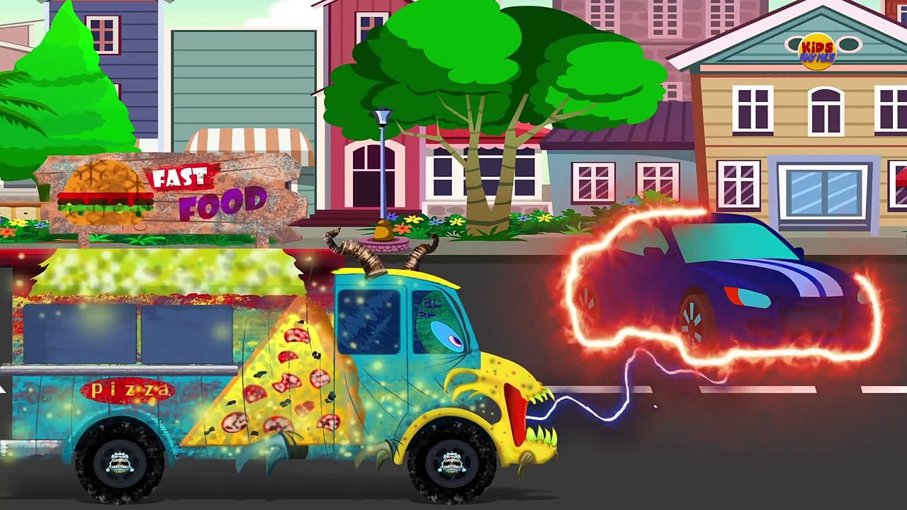 kids rhymes | learn colors with scary aircraft and zombies | zombie attack