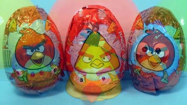 12 surprise eggs unboxing Angry Birds STAR WARS The SMURFS SpongeBob eggs 4 s compi