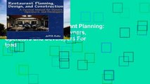 Reading Online Restaurant Planning: A Survival Manual for Owners, Operators and Developers For Ipad