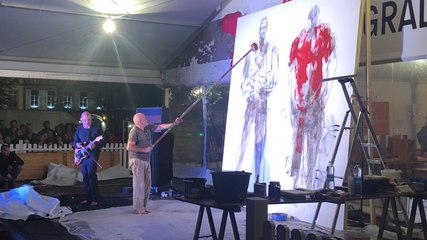 Performance pinceau-guitare