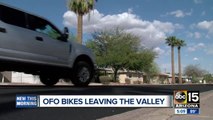 Bike-sharing company pulling bikes from Valley