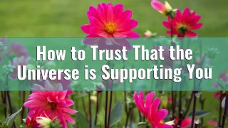 Trusting That the Universe Supports You