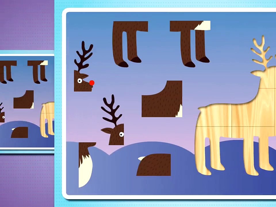 Мультфильм пазл для самых маленьких (домик, слоник, торт). Развивающий мультик для детей