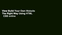 View Build Your Own Website The Right Way Using HTML   CSS online
