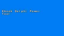 Ebook Delphi Power Toolkit: Cutting-edge Tools and Techniques for Programmers Full