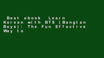 Best ebook  Learn Korean with BTS (Bangtan Boys): The Fun Effective Way to Learn Korean: Volume 4