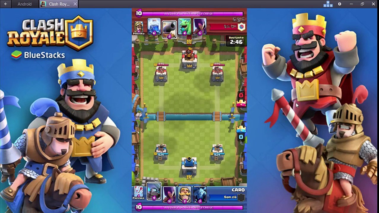 CARO level 3 vs Alguem level 5 2017 02 04 Clash Royale
