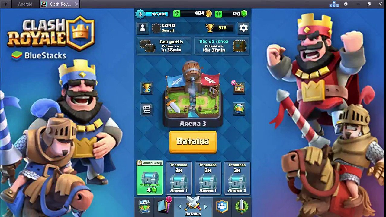 CARO lv3 vs Sandi lv4 2017 02 04 Clash Royale