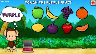 Learn Names Fruits and Vegetables Colors for Kids | Monkey Preschool Lunchbox