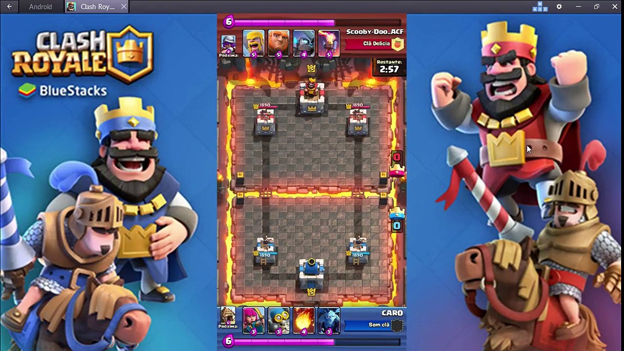 CARO lv5 vs Scooby Doo ACF lv5 2017 02 07 Clash Royale