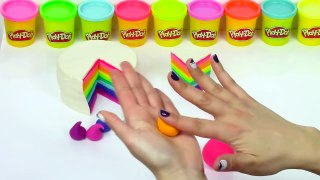 Ice Cream Cake Play Doh Videos for Children Rainbow Crafts for Kids educational Castle Toy