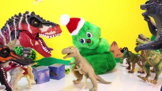 DINOSAUR Family Christmas | Meet Mommy Dinosaur Youtube Toys Kids Videos