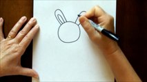 How to Draw a Cartoon Rabbit Bunny Step by Step Beginners Drawing Tutorial