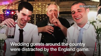 World Cup- Weddings and an England win - BBC News