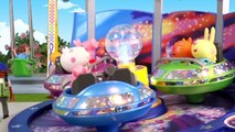 Peppa Pig y George van al Parque de Atracciones de Playmobil Juguetes de Peppa Pig