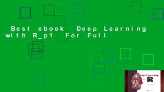 Best ebook  Deep Learning with R_p1  For Full