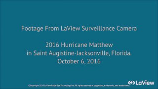 Hurricane Matthew Caught on LaView Camera