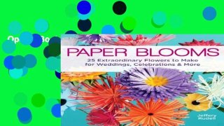 Open e-Book Paper Blooms Full