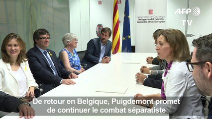 Carles Puigdemont promet de continuer le combat séparatiste