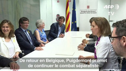 Carles Puigdemont promet de continuer le combat séparatiste