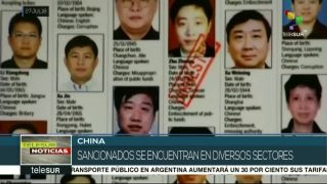 China: sancionan a 240 mil funcionarios por corrupción en seis meses