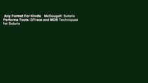 Any Format For Kindle   McDougall: Solaris Performa Tools: DTrace and MDB Techniques for Solaris