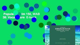 Popular  Psalm 150, WAB 38: Vocal score  E-book