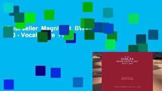 Best seller  Magnificat, BWV 243 - Vocal score  Full