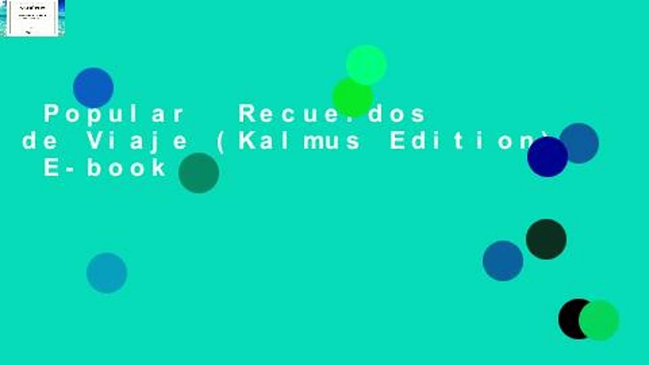 Popular  Recuerdos de Viaje (Kalmus Edition)  E-book
