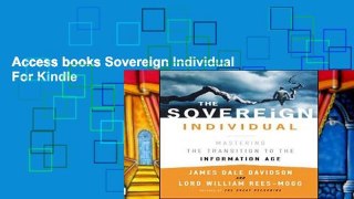 Access books Sovereign Individual For Kindle