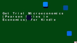 Get Trial Microeconomics (Pearson Series in Economics) For Kindle