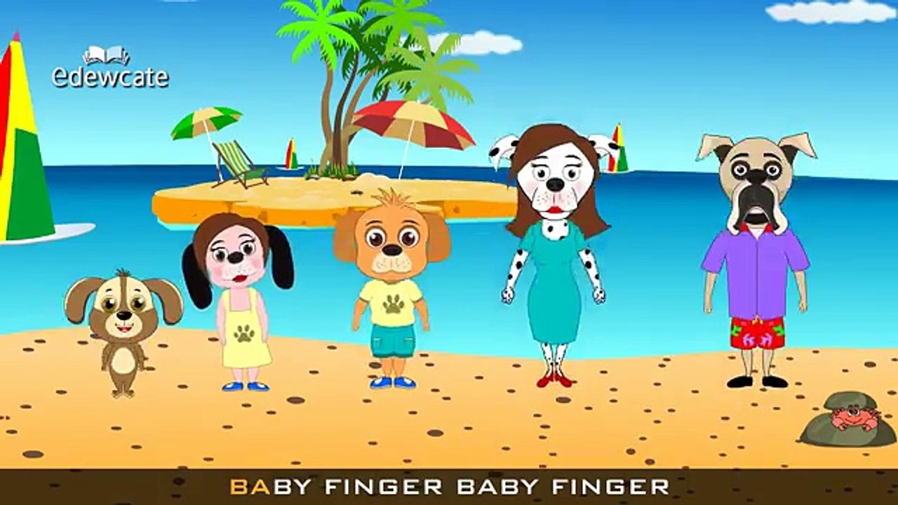 The Finger Family Dog Family Nursery Rhyme | Kids Finger Rhymes Songs