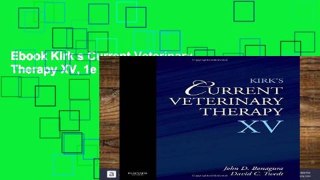 Ebook Kirk s Current Veterinary Therapy XV, 1e Full