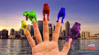 Colours Dinosaurs cartoons for Kids Finger Family Rhymes Colors Elephant Finger Family Son