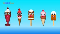 Ice Cream Cartoons Animation Singing Finger Family Nursery Rhymes for Preschool Childrens