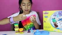 Tuesday Play Doh Frozen Sparkle Snow Dome With Elsa Anna Olaf and Sven