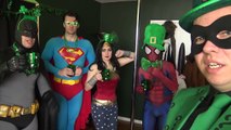 Spider-Man, Batman, Superman, Wonder Woman BEHIND THE SCENES - SEAN VLOG