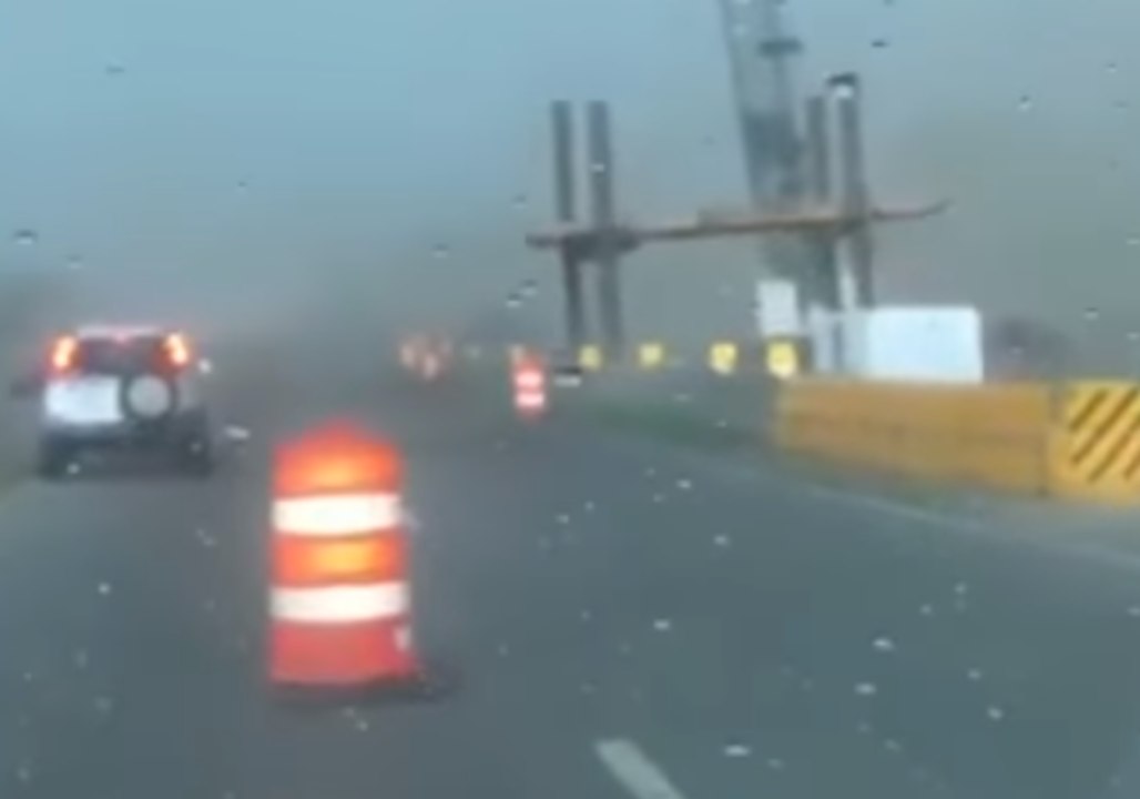 Tornado Spins Vehicle, Throws Construction Barrels Near Whitemarsh Island