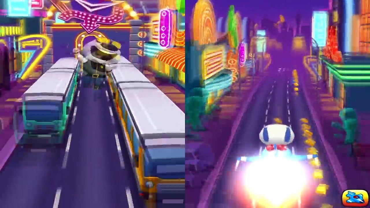 2x Speed Backwards Running Talking Tom Gold Run Deputy Hank vs Hawaiian Hank ✔ Reverse & 2