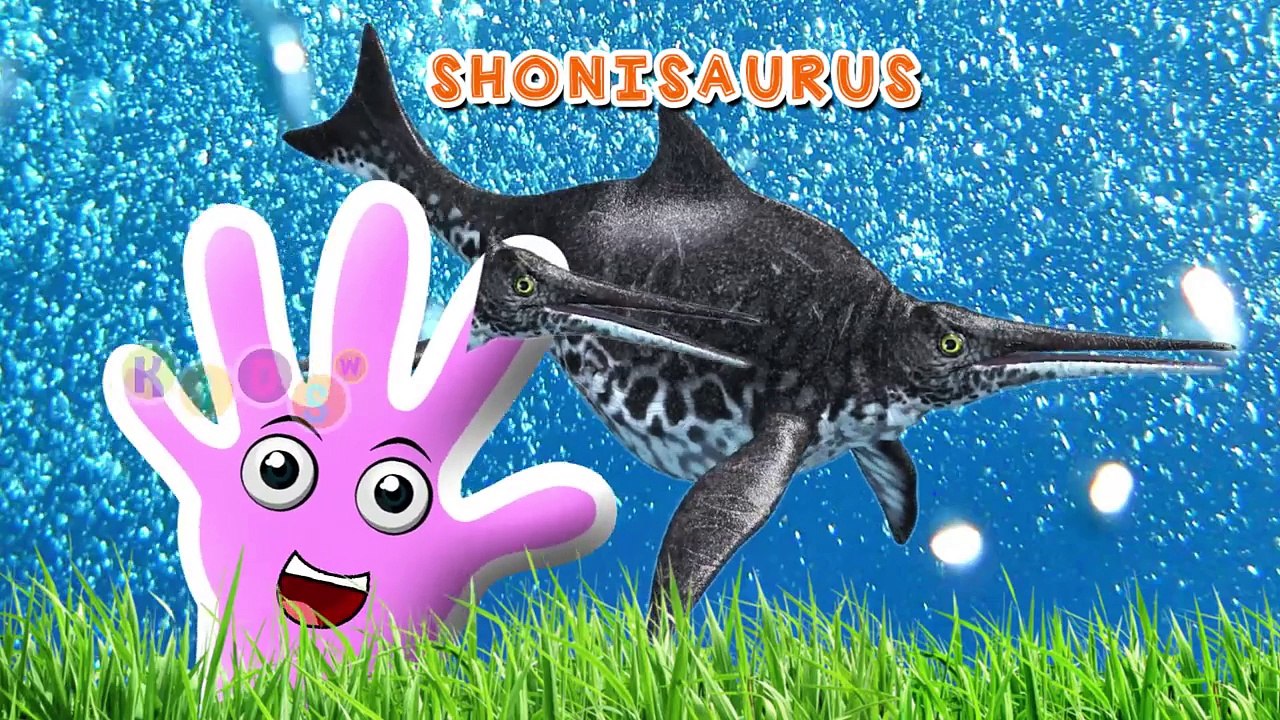 3D Dinosaur Sea Finger Family Animation Nursery Rhymes By KidsW